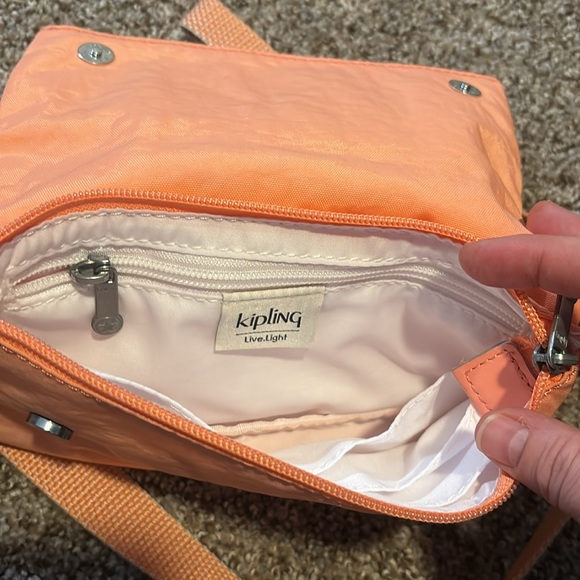 Kipling Peach Lynne Crossbody Fold Over Purse - Picture 11 of 11